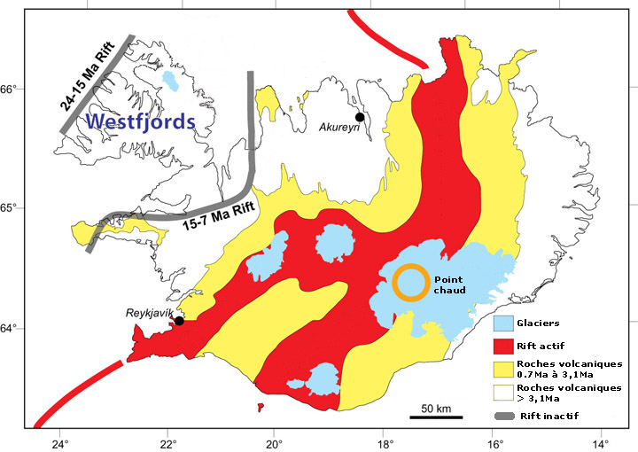 Carte géologique Islande